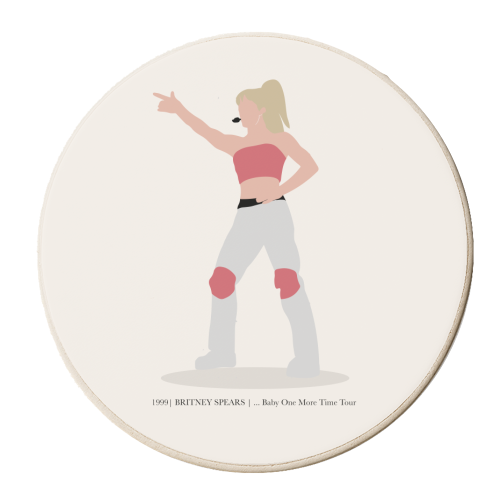Baby One More Time, Britney Spears Tour - personalised beer coaster by Move Studio
