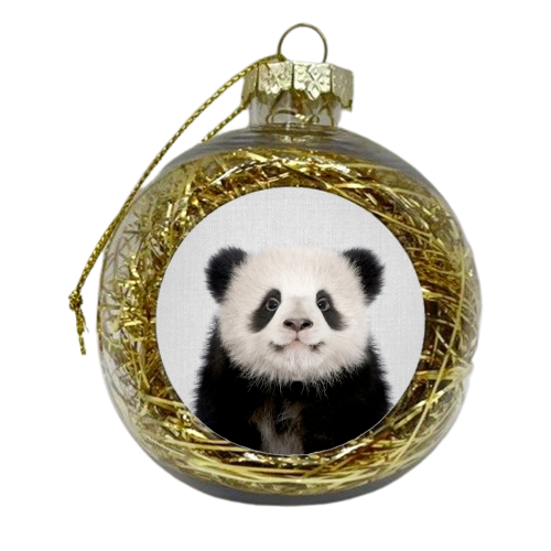 Baby Panda Bear - xmas bauble by Gal Design