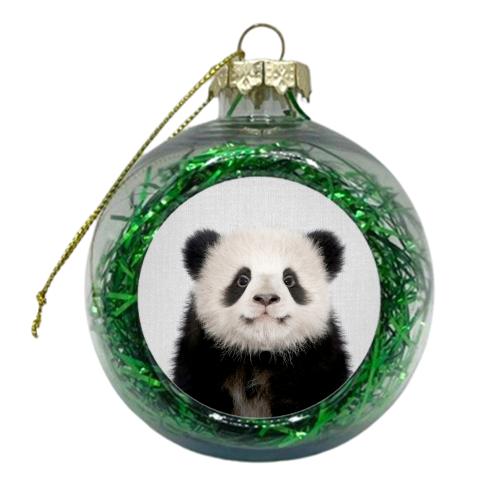 Baby Panda Bear - xmas bauble by Gal Design