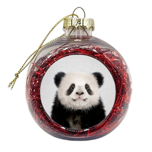 Baby Panda Bear - xmas bauble by Gal Design