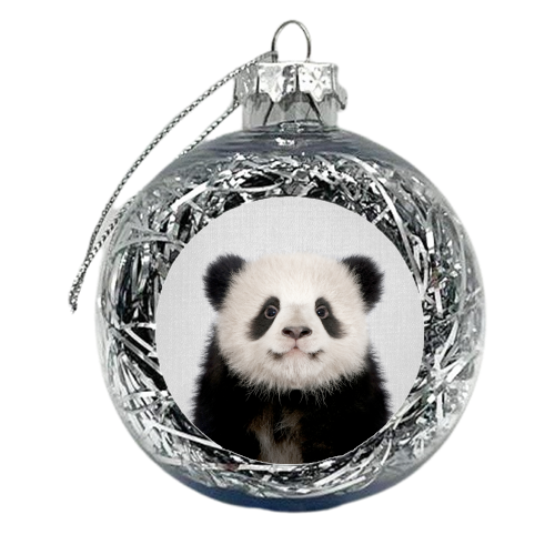 Baby Panda Bear - xmas bauble by Gal Design