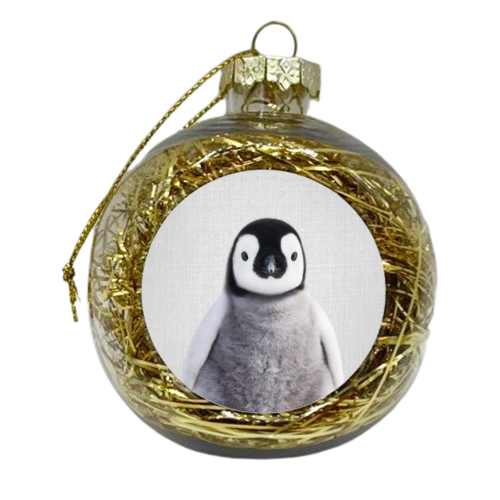 Baby Penguin - Colorful - xmas bauble by Gal Design