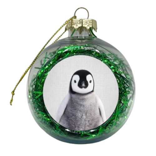 Baby Penguin - Colorful - xmas bauble by Gal Design