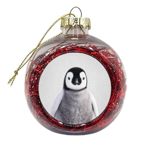 Baby Penguin - Colorful - xmas bauble by Gal Design