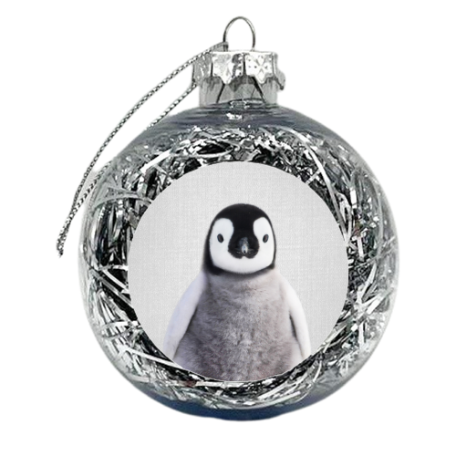 Baby Penguin - Colorful - xmas bauble by Gal Design