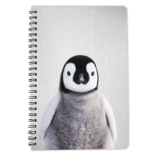 Baby Penguin - Colorful - personalised A4, A5, A6 notebook by Gal Design