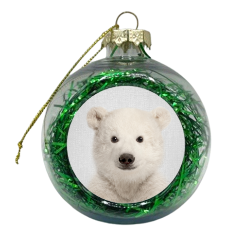 Baby Polar Bear - xmas bauble by Gal Design
