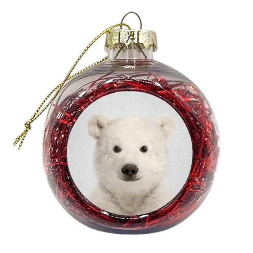 Baby Polar Bear - xmas bauble by Gal Design