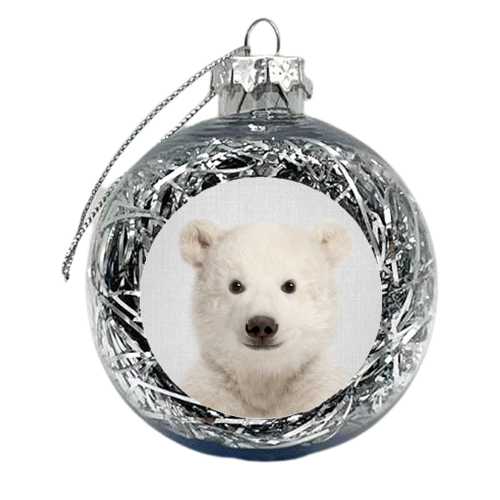Baby Polar Bear - xmas bauble by Gal Design