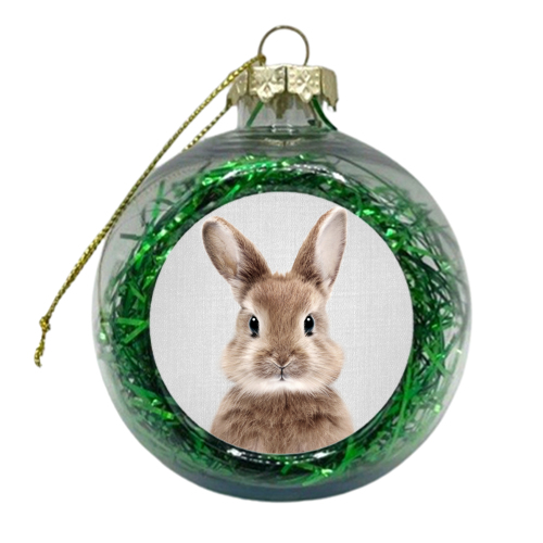 Baby Rabbit - xmas bauble by Gal Design