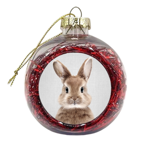 Baby Rabbit - xmas bauble by Gal Design