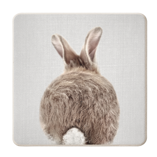 Baby Rabbit Tail - personalised beer coaster by Gal Design