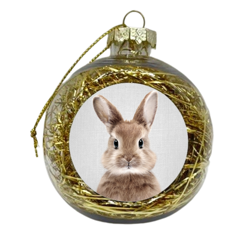 Baby Rabbit - xmas bauble by Gal Design