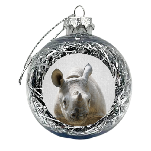 Baby Rhino - xmas bauble by Gal Design