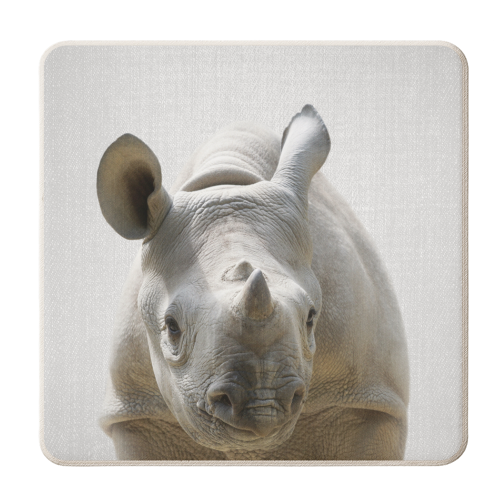 Baby Rhino - personalised beer coaster by Gal Design
