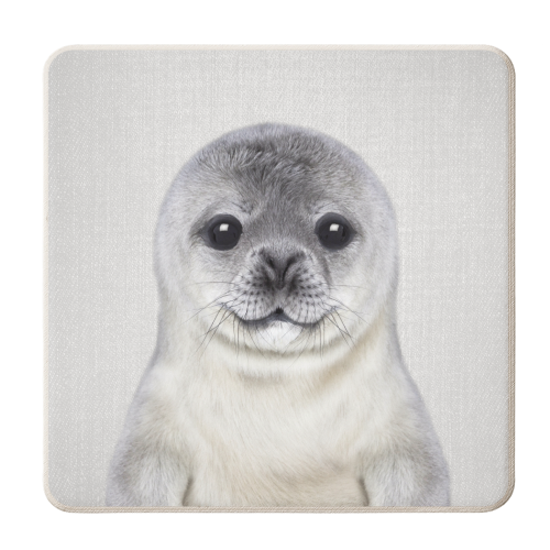 Baby Seal - personalised beer coaster by Gal Design