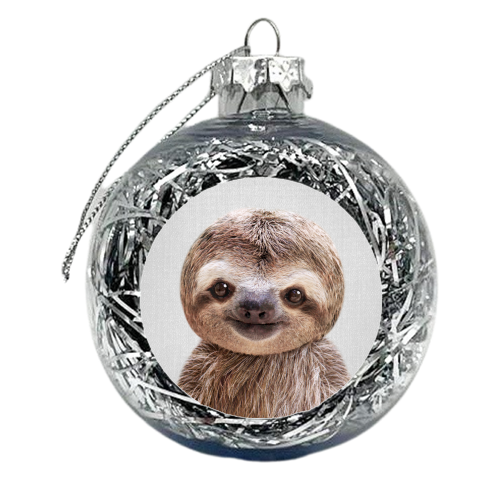Baby Sloth - xmas bauble by Gal Design