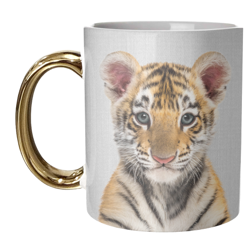 Baby Tiger - Colorful - unique mug by Gal Design