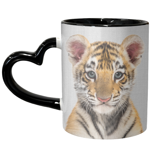 Baby Tiger - Colorful - unique mug by Gal Design