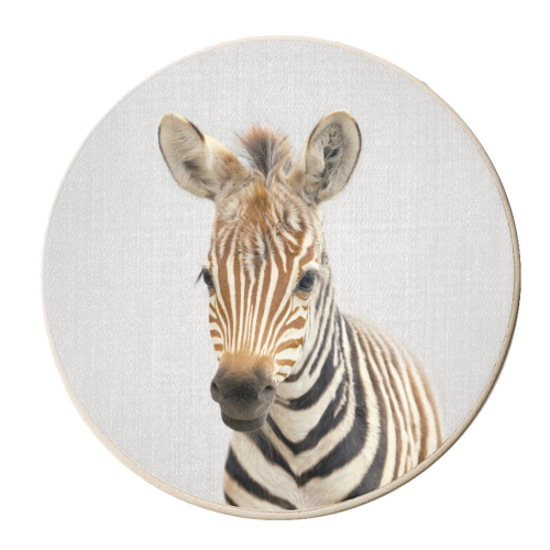 Baby Zebra - Colorful - personalised beer coaster by Gal Design