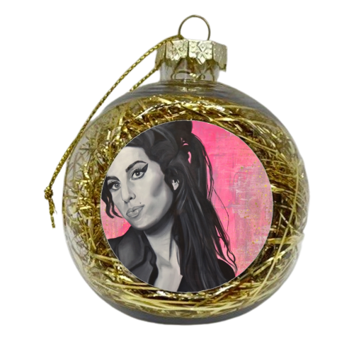 Back to black - xmas bauble by Kirstie Taylor