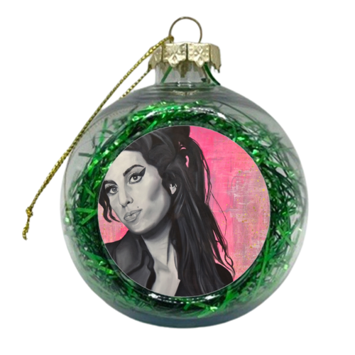 Back to black - xmas bauble by Kirstie Taylor