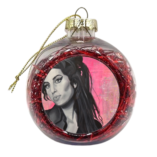 Back to black - xmas bauble by Kirstie Taylor