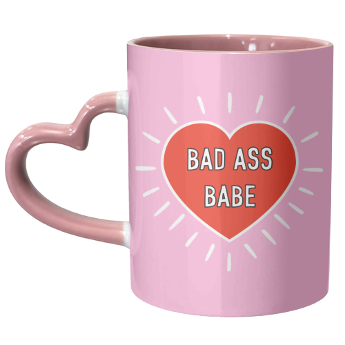 Bad Ass Babe - unique mug by Adam Regester