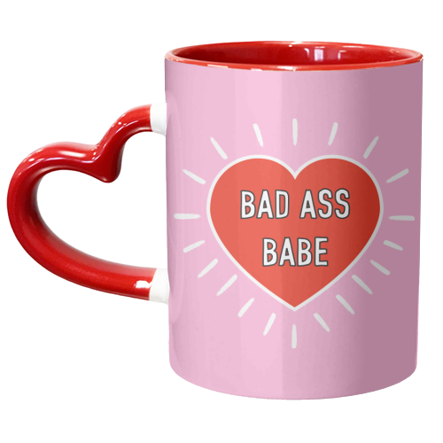 Bad Ass Babe - unique mug by Adam Regester