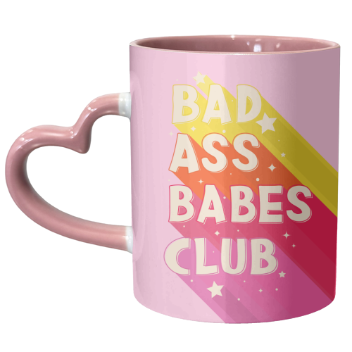 Bad Ass Babes Club New Edition - unique mug by Ania Wieclaw
