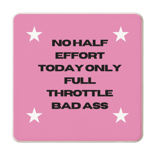 Bad Ass - personalised beer coaster by Faith Mercer