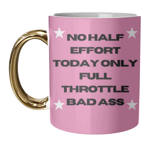 Bad Ass - unique mug by Faith Mercer