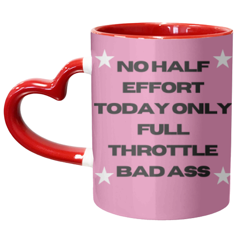 Bad Ass - unique mug by Faith Mercer