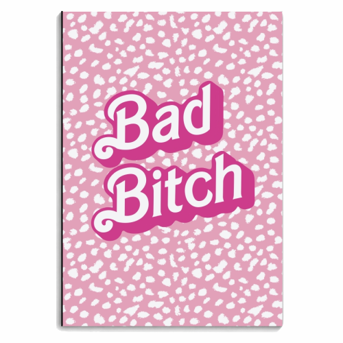 Bad Bitch Dalmatian Print - personalised A4, A5, A6 notebook by The Girl Next Draw