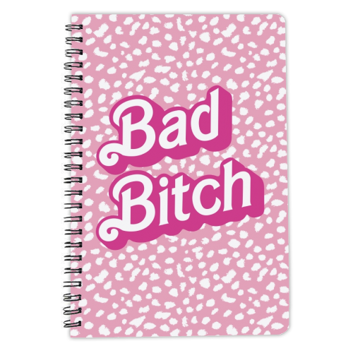 Bad Bitch Barbie Dalmatian Print - personalised A4, A5, A6 notebook by The Girl Next Draw