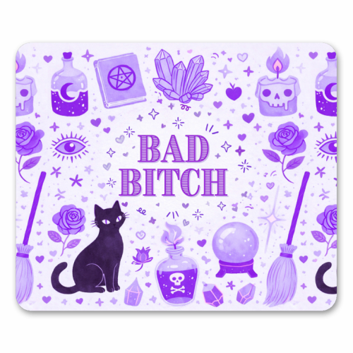 Bad Bitch/Witch - mouse mat by Lilly Rose