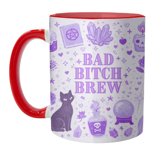 Bad Bitch/Witch - unique mug by Lilly Rose
