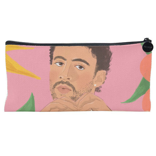 Bad Bunny - flat pencil case by The Queer Store