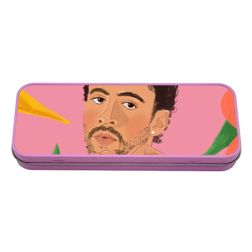 Bad Bunny - tin pencil case by The Queer Store