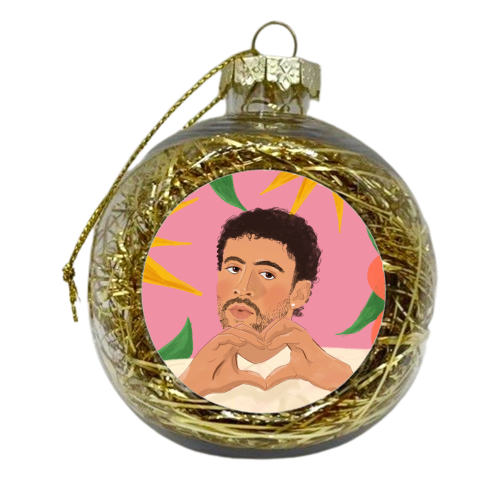 Bad Bunny - xmas bauble by The Queer Store