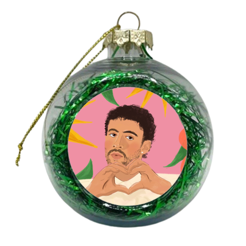 Bad Bunny - xmas bauble by The Queer Store