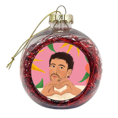 Bad Bunny - xmas bauble by The Queer Store