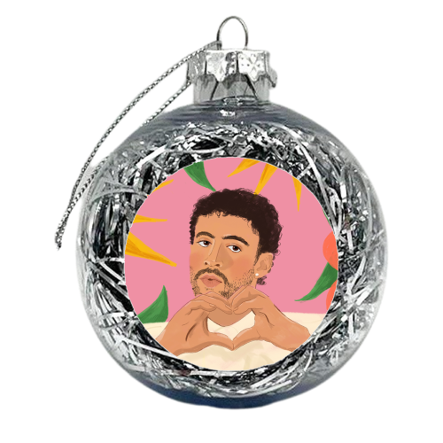 Bad Bunny - xmas bauble by The Queer Store