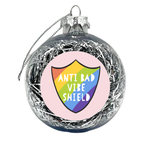 Bad Vibe Shield - xmas bauble by Alice Palazon