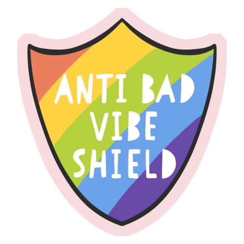 Bad Vibe Shield - Die Cut Sticker by Alice Palazon