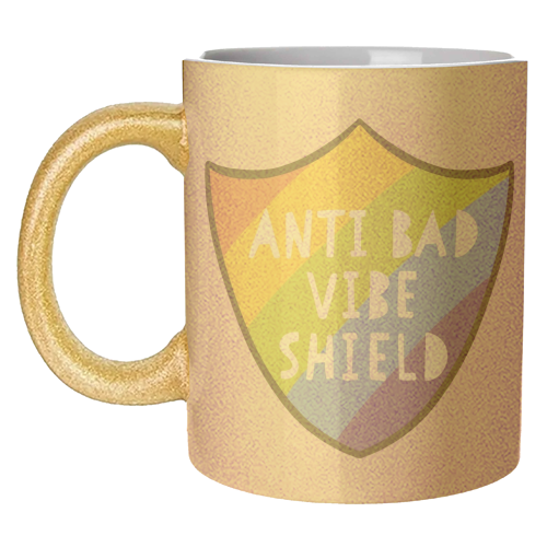 Bad Vibe Shield - unique mug by Alice Palazon