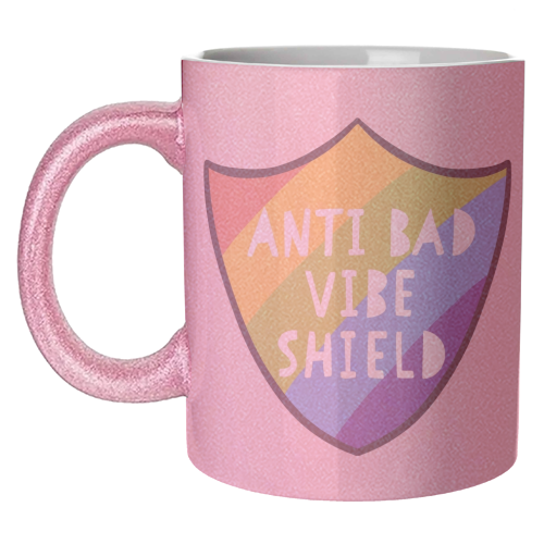 Bad Vibe Shield - unique mug by Alice Palazon