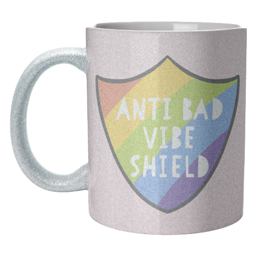 Bad Vibe Shield - unique mug by Alice Palazon