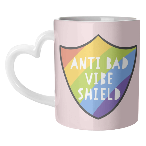 Bad Vibe Shield - unique mug by Alice Palazon