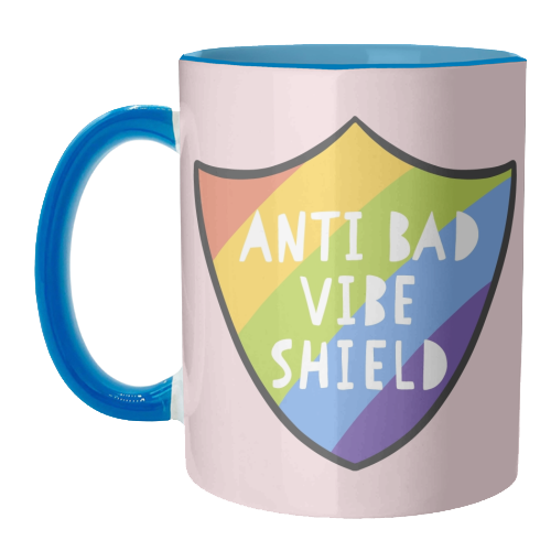 Bad Vibe Shield - unique mug by Alice Palazon